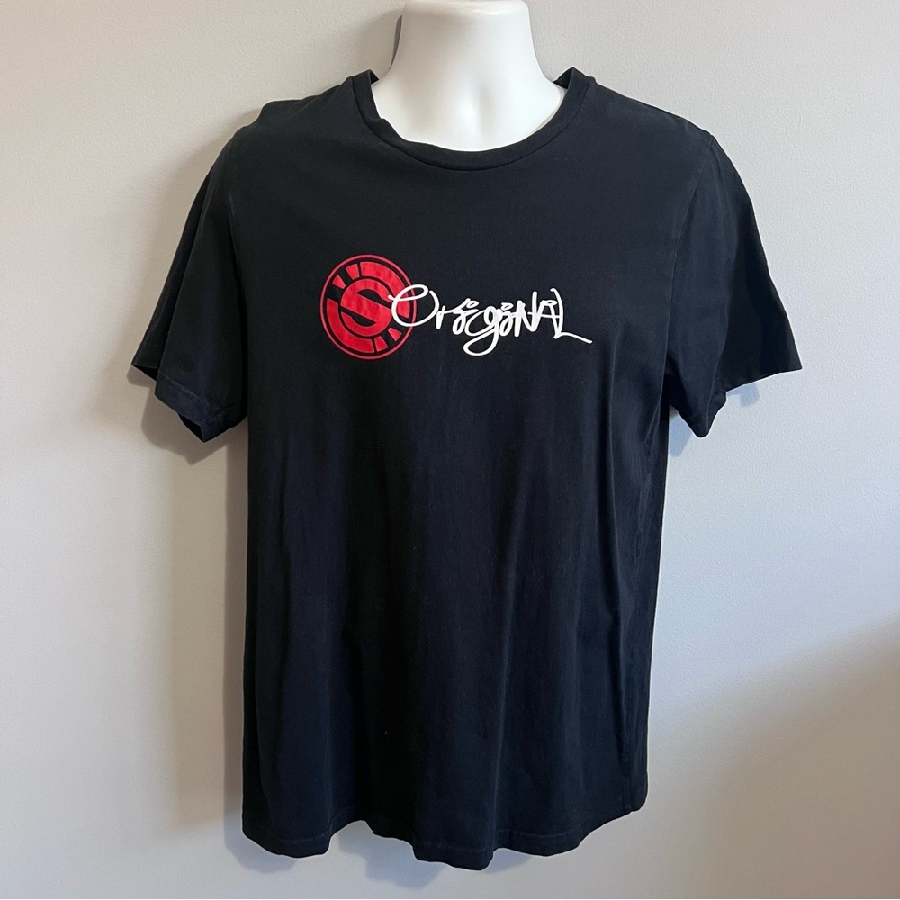 Bella + Canvas Men's L Black Original Skateboards Logo Skate Tee T-Shirt Skater